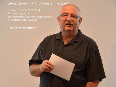 Gestaltkritik Tagung 2013, Erhard Doubrawa (Foto: Horst ter Haar, 2013 im GIK)